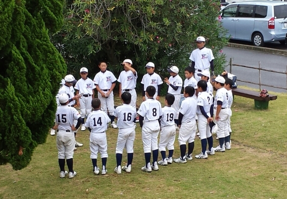 県体 小野田球場 試合前2