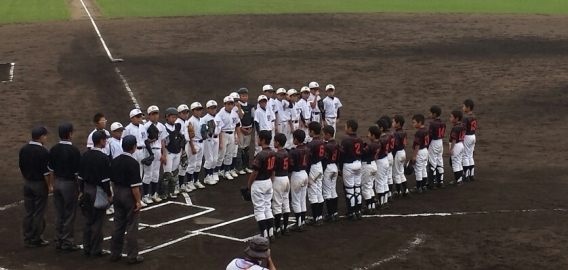 県体 小野田球場 試合開始